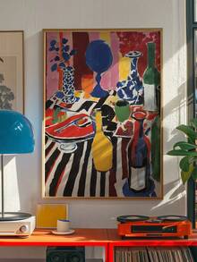 1 pezzo cartellone vintage di Après-ski senza cornice, opera d'arte invernale, pittura di sci, stampa di mini sciatori, decorazione di una accogliente baita da sci, opera d'arte per carrello bar vintage - Multicolore - Visualizzare 5