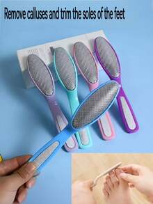 1个足部锉刀，双面去茧器，足部磨砂器，指甲锉，修脚工具（颜色随机） - 彩色 - 查看 2