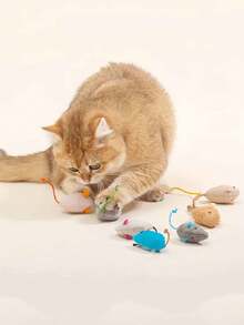 Cute Interactive Plush Cat Toy, Self-Entertainment & Boredom Relief, Interactive Fun And Exercise, Suitable For All Ages, Lightweight, Multiple Colors And Styles - Multicolor - View 3