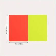 2pcs/4pcs/6pcs Football Referee Red & Yellow Warning Cards, Foldable Red & Yellow Cards For Football Match - Multicolor - View 4