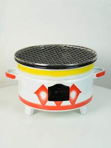 1 套便携式烧烤炉，适用于庭院、户外野餐和聚会；也可用作室内水壶泡茶炉、取暖炉、火炉和冬季家用炭炉，兼容食物夹和烧烤网 - 多色烤爐 - 查看 18