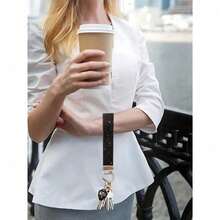 1pc Rhinestone Decor Bling Glitter Wrist Strap With Keyring Wristlet Keychain For Clutch And Key Holder Key Chain Charms Key Lanyard School Supplies Teacher Gifts Back To School Teacher Accessories - 彩色 - 查看 2