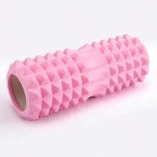 Pink Foam Yoga Massage Roller, Used For Muscle Relaxation And Flexibility - Texture Surface Deep Tissue Massage, Very Suitable For Yoga, Pilates And Fitness Exercise, Yoga Accessories | Texture Roller | Lightweight Roller, Yoga Accessories