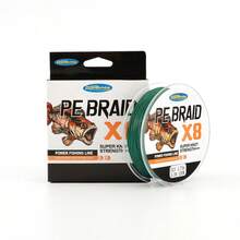 编织鱼线 - 专业级强力性能海水淡水鱼 - 彩色鱼线编织，额外可见度，超强超级线多丝 PE 编织线 8 股