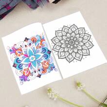 Adult Deluxe Mandala Coloring Book - White Mandalas & Intricate Patterns, Suitable For Leisure & Entertainment - Simple & Easy Designs - Perfect For Holidays, Halloween, Christmas, Ramadan, Valentine's Day And Parties - A4 Size, Thick Paperback, Unisex