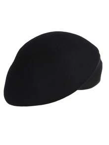 HIMESPORT Winter Women's Lady Wool Felt Beret Hat With Bowknot For Wedding Formal Church Tea Party Cocktail Fascinator Hats