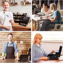 Caja para Dinero de Seguridad con Llaves y Cerradura de Seguridad, Caja Fuerte para Almacenamiento, Amplios Compartimientos con 4 Charolas para Billetes y 5 Depósitos para Monedas - 1 - Ver 6