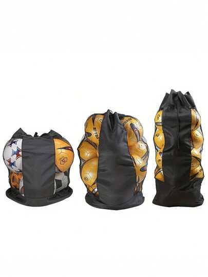 1pc Large Capacity One Shoulder Ball Bag, Thickened & Enlarged Storage Bag For Football, Basketball, Volleyball