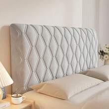 1 天鹅绒加厚床头板套，适用于全尺寸加州特大号床，绗缝床头板套，柔软防尘保护套，适用于卧室装饰，可水洗，长款保护套带垫子，适合特大号床，弹性填充，优雅双人床、单人床，适用于木床、情侣。
