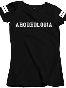 Women's Shirt Archaeology Profession Course Fac6 - Black - View 8