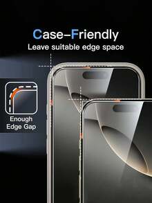 3pcs Full Coverage High Definition Anti-Scratch Anti-Dust Tempered Glass Screen Protector, Compatible With 17 Pro Max/17/17 Pro/17 Air/16 Pro Max/16/16 Plus/16 Pro/15 Pro Max/15/15 Pro/15 Plus/14/13/12/11/XS/6/7/8 Plus/SE2/SE3. Birthday, Family, Friend Gift, Phone Screen Protector, Phone Accessories, Waterproof, Shockproof, Anti-Fall, Anti-Fingerprint. - Clear - View 5
