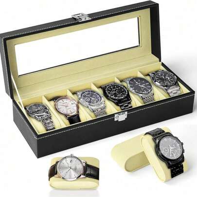 Cajas y organizadores de relojes elegantes y funcionales para cada estilo: perfectos para regalar, decorar el hogar y almacenar durante los viajes, con diseños lujosos, materiales duraderos y amplio espacio para tus relojes, ideal para coleccionistas y entusiastas por igual. Mejora tu colección de relojes con nuestros organizadores elegantes y prácticos, perfectos para cualquier ocasión u celebración, mantén tus relojes organizados con nuestra selección.