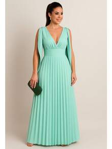 Women Dresses - Green - View 1