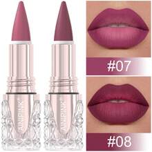 AINIPINK 2pcs (07#+08#) Matte Lipstick Lip Gloss, Waterproof , Easy To Apply, Does Not Fade, Does Not Stick To The Cup, Sweat-Proof, Convenient To Carry, Beautiful Gift, Daily Makeup, Festival Makeup, Universal Color Makeup - Multicolor - View 14