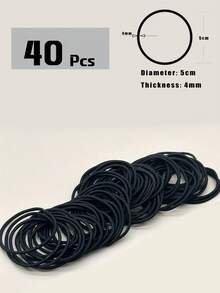 10 Piezas/40 Piezas/80 Piezas/100 Piezas Lazos para el cabello negros de alta elasticidad y grosor, accesorios para el cabello para peinados, scrunchies de cuerda para el cabello, sujetadores de cola de caballo - Herramientas de peinado, bandas de goma, accesorios para el cabello multifuncionales para cabello grueso y rizado para mujeres u hombres, no dañan el cabello, reutilizables, adecuados para la vida diaria, al aire libre, ducha, banda elástica, fiesta casual, trabajo, transporte, deportes, campus, citas, vacaciones, gran regalo para mamás, amigos, parejas, compañeros de clase