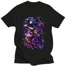 Anime Unisex T-Shirt, Anime Special Tee, Anime Manga Shirt, Anime Shirt, Anime Lovers Shirt, Graphic - 黑色 - 查看 1