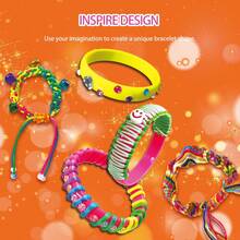 Popular Handmade Bracelet Set, The Best Creative Birthday Gift For Girls, A Toy Set For Making Colorful String Bracelets, Suitable For Beginners To DIY Bracelets - Orange - View 4