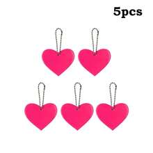 Reflective Keychains, Star And Heart Shape Bag Charms For Night Safety, Camping Travel Essentials, Christmas Gift For Friends, Reflective Keyring For Backpack Pet Stroller Wheelchair Accessories (Multicolor) - Multicolor - View 18
