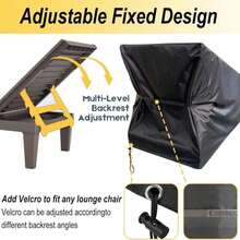 SIHAIAN Patio Lounge Chair Cover Waterproof Outdoor Chaise Lounge Covers UV Resistant Special Fixed Design 68Lx32Wx32H Black 2Pack Patio Furniture Covers