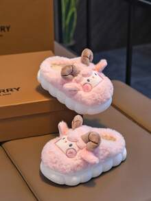 1 Pair Teen Cute Sheep Slippers, Teen's Indoor Slippers