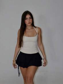 Women's Cropped Corset With Stylish Dropped Straps, Foreign Fashion Style - Tắt - Xem 1