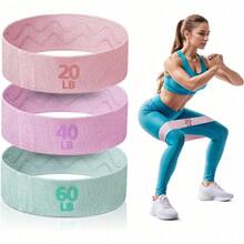 Adjustable Weight Bench 3 Level Resistance Bands - For Home Gym Fitness Stretching, Strength Training,Stretch Bands For Working Out Women Or Men - Hồng - Xem 1