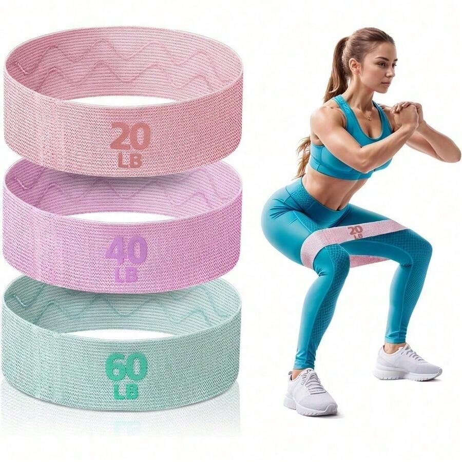 Adjustable Weight Bench 3 Level Resistance Bands - For Home Gym Fitness Stretching, Strength Training,Stretch Bands For Working Out Women Or Men - Hồng - Xem 1