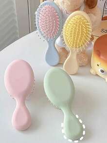 Macaron Mini Cute Brush Portable Travel Wet And Dry Dual-Use Air Cushion Toothbrush Daily Travel Outing Use, Air Cushion Comb, Hair Accessories For Women, Girls