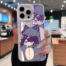 Funda para móvil , diseñada con un adorable gato morado y accesorios de caramelo, compatible con iPhone 17, iPhone 16, iPhone 16 Pro Max, iPhone 15, iPhone 15 Pro Max, iPhone 14, iPhone 13, iPhone 12 y iPhone 11 Pro. Fabricada en TPU, ofrece protección a prueba de golpes. Perfecta para familiares, amigos, niños, cumpleaños, primavera, vacaciones, novios, novias y San Valentín.