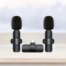 Wireless Lavalier Microphone, Professional Wireless Microphone K1K9 - Clip-On Design, USB Type-C Interface, Omnidirectional Polar Pattern, Suitable For Live Streaming, USB Rechargeable Lithium-Polymer Battery, Plug And Play - Multicolor - View 5