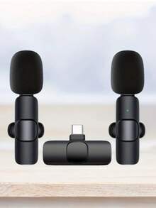 无线领夹式麦克风，专业无线麦克风 K1K9 无线领夹式麦克风 K6 实时降噪可充电领夹式麦克风 - 彩色 - 查看 7