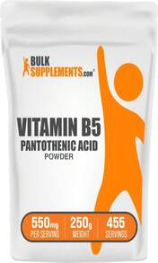 BulkSupplementscom Vitamin B5 Powder - As Calcium Pantothenate, B5 Vitamins - Gluten Free, 500mg Of Vitamin B5 Pantothenic Acid Per Serving, 250g (88 Oz) (Pack Of 1) - Flavor NameE - View 1