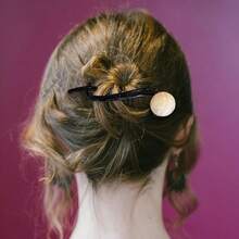 Nuevo Pinzas para El Pelo, 3 Piezas de Perlas Clip, Hair Clips, Clip de Plátano, Elegantes Pinzas para el Pelo de Moda, Accesorios para el Cabello de Moda para Mujeres y Niñas (Marrón) - color 3 - Ver 6