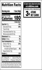 Atkins Caramel Chocolate Nut Roll Snack Bar, Protein Snack , 7g Protein, 2g Sugar, Rich In Fiber, 16 Count - Tên hương vịA - Xem 2