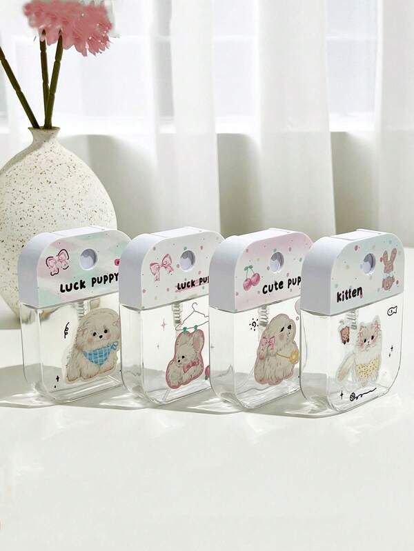 1pc Transparent Travel Refillable Spray Bottle, Fine Mist Alcohol Bottle, Makeup Hydrating Portable Pump Bottle