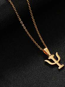 Collar con colgante de símbolo psicológico personalizado y creativo, cadena de clavícula de moda para mujer, adecuado como regalo para novia, amante o para ti mismo