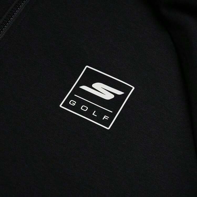 Skechers 连帽夹克/外套，针织面料，男女通用健身/运动服 - 煙黑色 - 查看 4