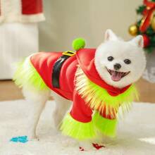 1 件套宠物狗和猫圣诞节服装，圣诞老人服装 - 彩色 - 查看 5
