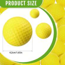 6/10 个装高尔夫练习球、运动球、空心训练球、软 PU 高尔夫练习球、轻质、灵活且富有弹性的训练球，适用于高尔夫练习、办公室练习、室内推杆练习、户外花园训练、后院切杆训练和高尔夫模拟器使用、户外运动