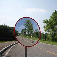 1PC Acrylic Convex Mirror, 360° Wide Angle HD Garage Blind Spot Safety Mirror - Waterproof And Anti-Fouling, Indoor/Outdoor Use, High-Resolution Concave Design, Suitable For Home, Stores, Parking Lots, Warehouses And Offices - Square Mount Portable Plastic Convex Anti-Theft Mirror Mirror Traffic School Community - Multicolor - View 8