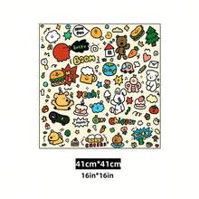 宠物猫美容包巾，卡通可爱设计 - 宠物保护罩，用于喂食、防抓、防逃跑，柔软、舒适、易于清洁，适用于美容、耳朵清洁、指甲修剪和储存、清洁宠物毛巾 - 白猫蓝眼睛在舒适的环境中休息，猫美容布，有趣的设计，柔软的面料，多用途，无需电池 - 彩色 - 查看 15