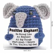 1pc Cute Hand-Woven Funny Crochet Hanging Decorative Doll Decorative Belt Card, Including Sun Dolls, Elephants, Kittens, Cows, Unicorns, Koalas, Pugs, Sloths, Ducklings, Bedrooms, Offices - Multicolor - View 15