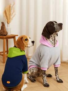 Basic Dog Hoodie - Soft And Warm Dog Hoodie Sweater, Puppy Winter Coat, Cold Weather Clothes For Medium Large Dogs