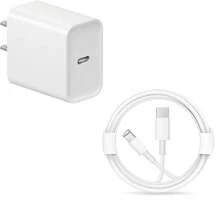 手机充电器快速充电 2 件装 C 型壁式充电器块，带 2 件装 3.3 英尺长 USB C 转闪电连接线，兼容 14/13/12/12 Pro Max/11/Xs Max/XR/X，适用于旅行、办公室、宿舍和家庭适配器 Nan - 美規A型插(110-127V) - 查看 10