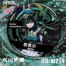 1pc & Song Of The Welkin Moon Character Merchandise - Song Of The Welkin Moon PV Character Badges (Fatui, Frostbearer, Witches, Knights Of Favonius, Abyss Order, Treasure Hoarders, Snezhnayan Sprites, Adventurers' Guild, Birthday Gift, Holiday Gift, Christmas Gift) - Multicolor - View 8