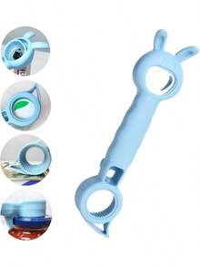 Bottle Opener Can Opener Jar Opener For Weak Hands, Cute 4-In-1 Multi Function Beer Opener For Seniors With Arthritis/Child Gift - Random Color - View 1