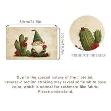 Tapis en fausse laine, tapis cactus, paillasson, tapis de cuisine, tapis de salle de bain, tapis de buanderie, convient pour la cuisine, l'entrée, la salle de bain, la buanderie, le couloir, la décoration et l'embellissement du salon