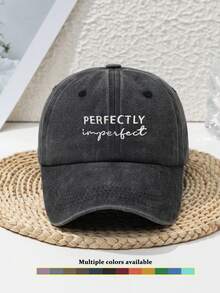 1pc Women's "Lake Life" Outdoor Sports Vintage Distressed Adjustable Beach Baseball Cap, Suitable For Daily Matching In Spring, Summer, Autumn And Winter Winter Accessories Winter Outfits - Multicolor - View 8