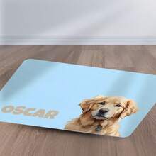 1pc Custom Dog Food Mat, Personalized Dog Mats With Pet Photo And Name, Custom Pet Placemat, Food And Water Mat, High-Quality, Durable Material, Ideal For Dog Lovers, Perfect For Any Special Occasion To Celebrate Your Furry Friend,Fashionable, Colorful, Cute, Simple, Kawaii, Unique Personalized Customized Gifts,Ideal For Christmas,Valentine's Day, Mother's Day, Father's Day, Anniversaries,New Year,Thanksgiving Day - Multicolor - View 4