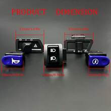 Head Light Horn Turn Signal Hazard Starter Button Toggle Switch For WAVE 125 WAVE 110 WAVE110 W125 W110 For Suzuki Smash 115 110 / Suzuki Spin 125 SGP For Dio 2 3 Japan Specs